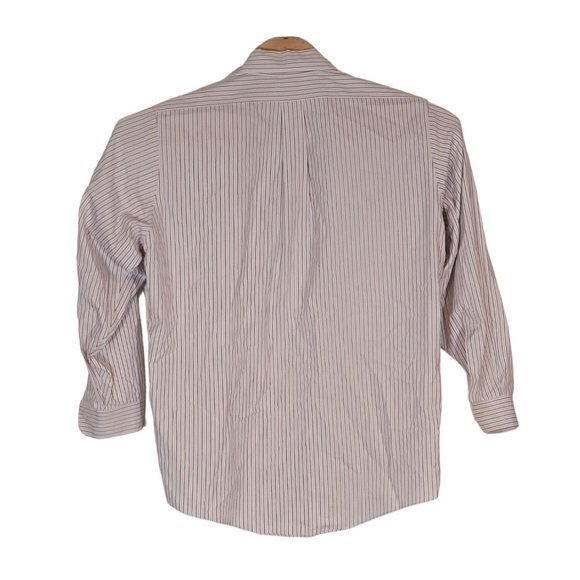 Brooks Brothers Long Sleeve Button Down White Striped Shirt Size 16-33 - Picture 2 of 6